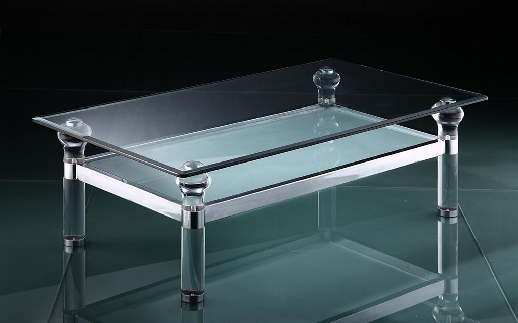Image of: Acrylic Coffee Table Small