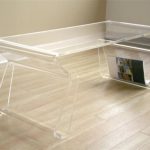 Acrylic Coffee Table With Casters