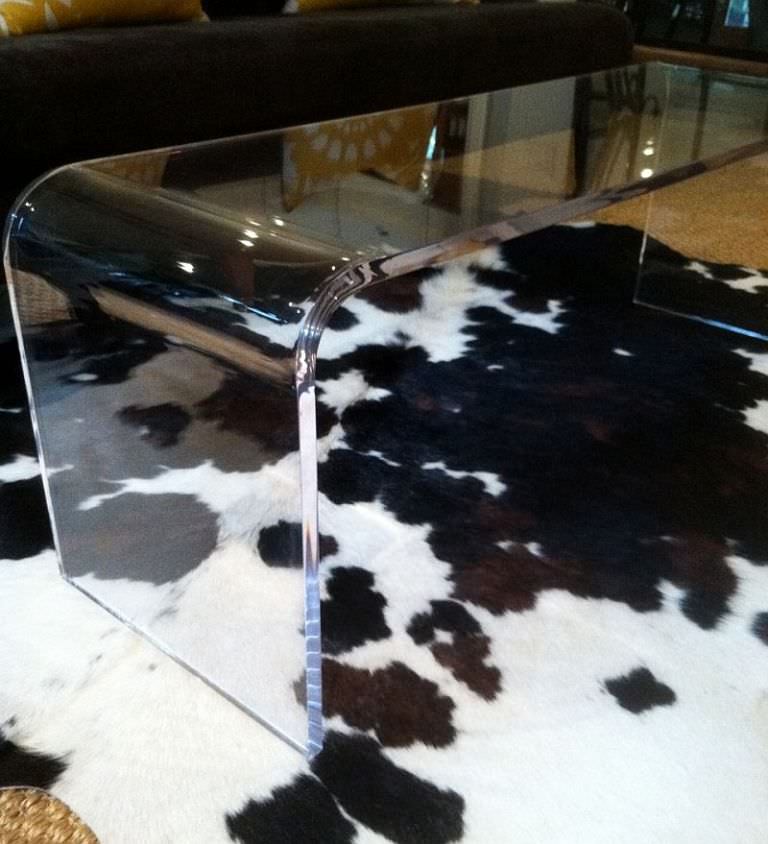Image of: Acrylic Waterfall Coffee Table