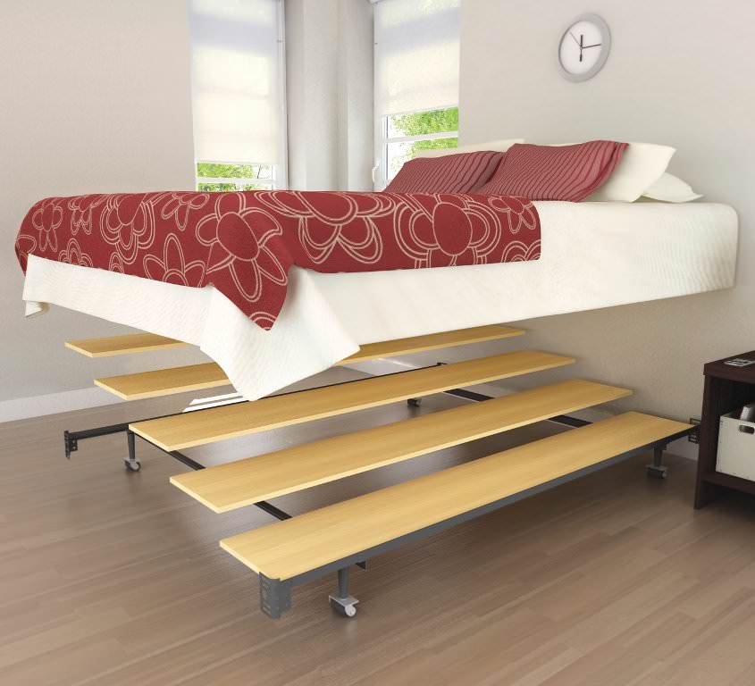 Image of: Adjustable Metal Bed Frame Queen