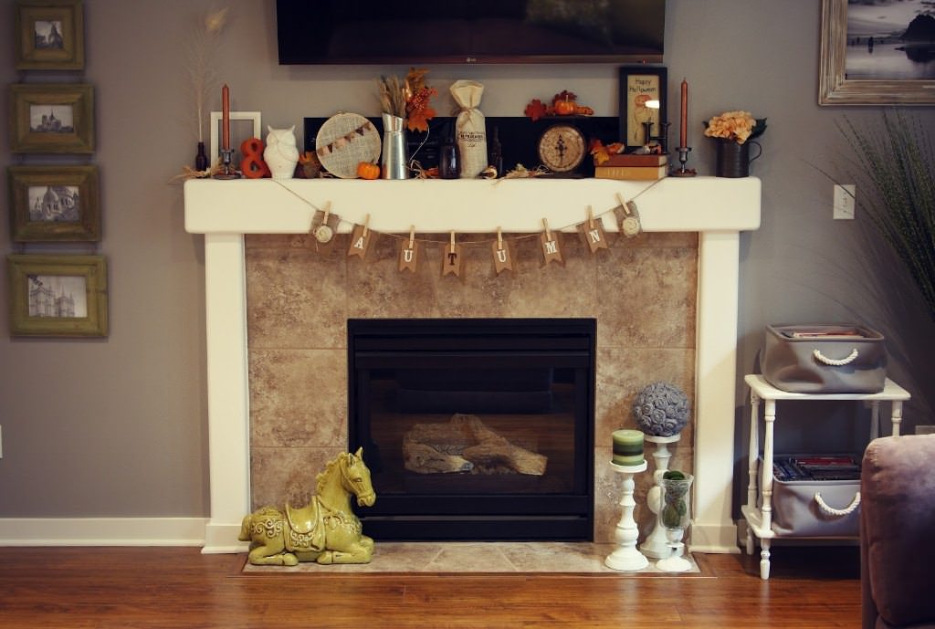 Image of: Adorable Decorating Fireplace Mantels Idea
