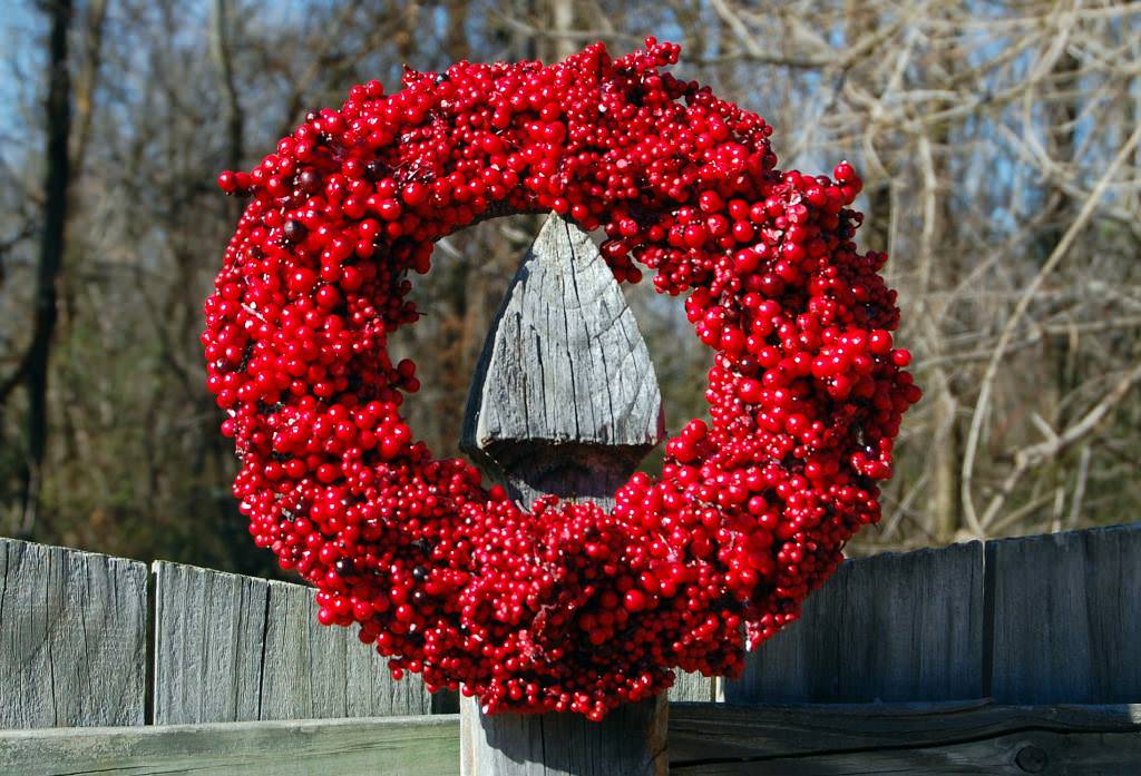 Image of: Adorable Outdoor Decorative Wreaths For Homes
