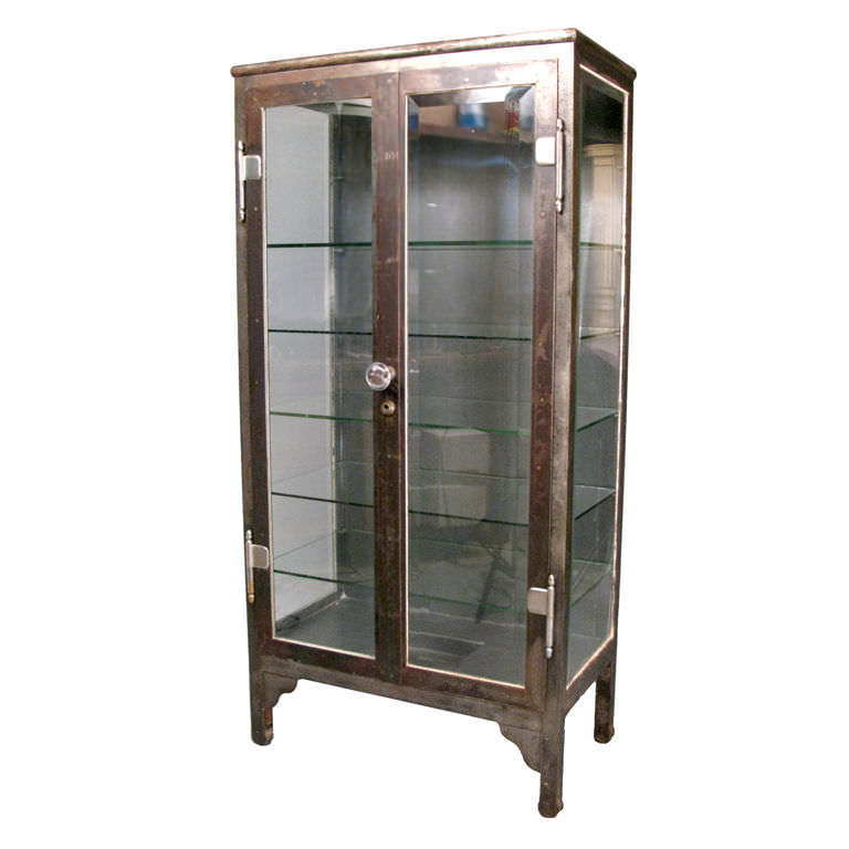 Image of: Apothecary Cabinet Glass