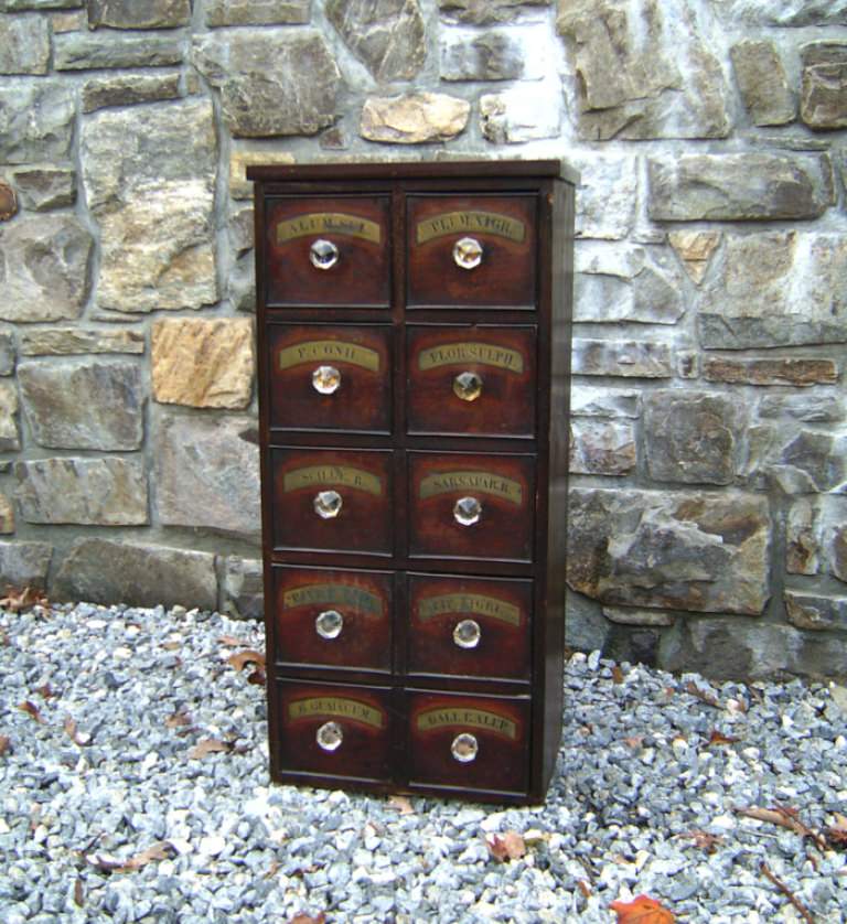 Image of: Apothecary Chest Antique