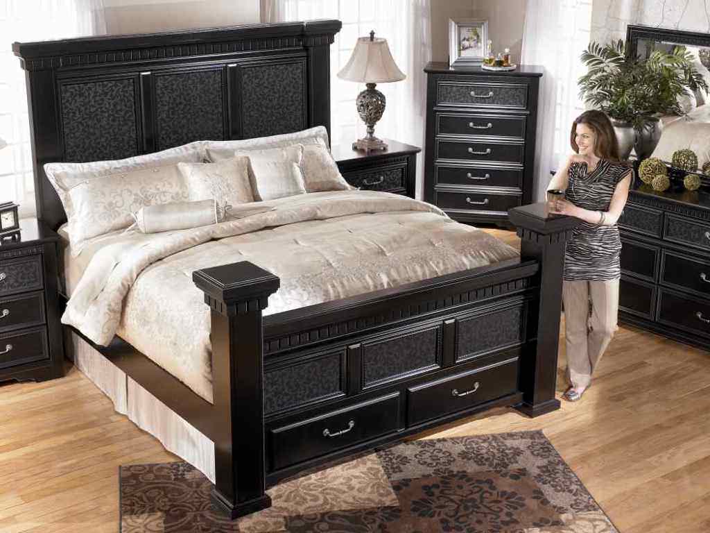 Image of: Ashley Furniture Prentice Bedroom Set Black