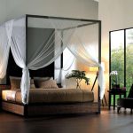 Ashley King Size Canopy Bed