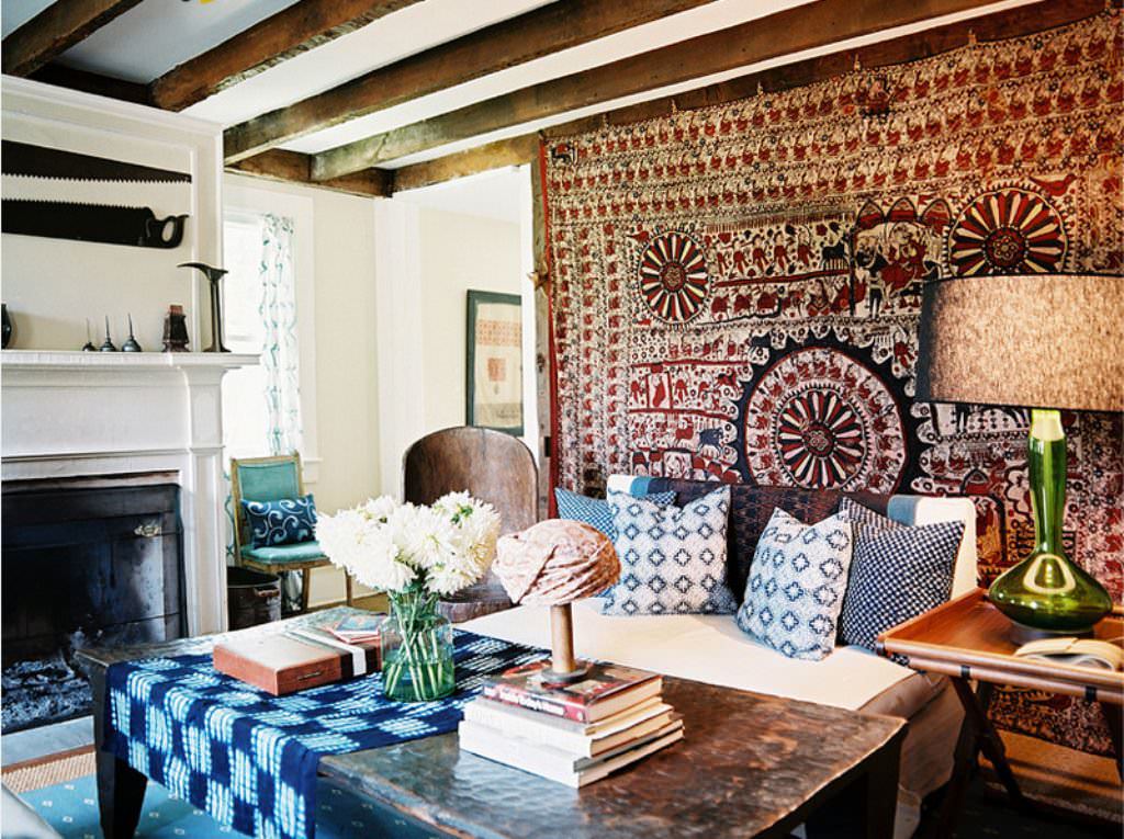 Image of: Awesome Bohemian Living Room Wall Decor Ideas