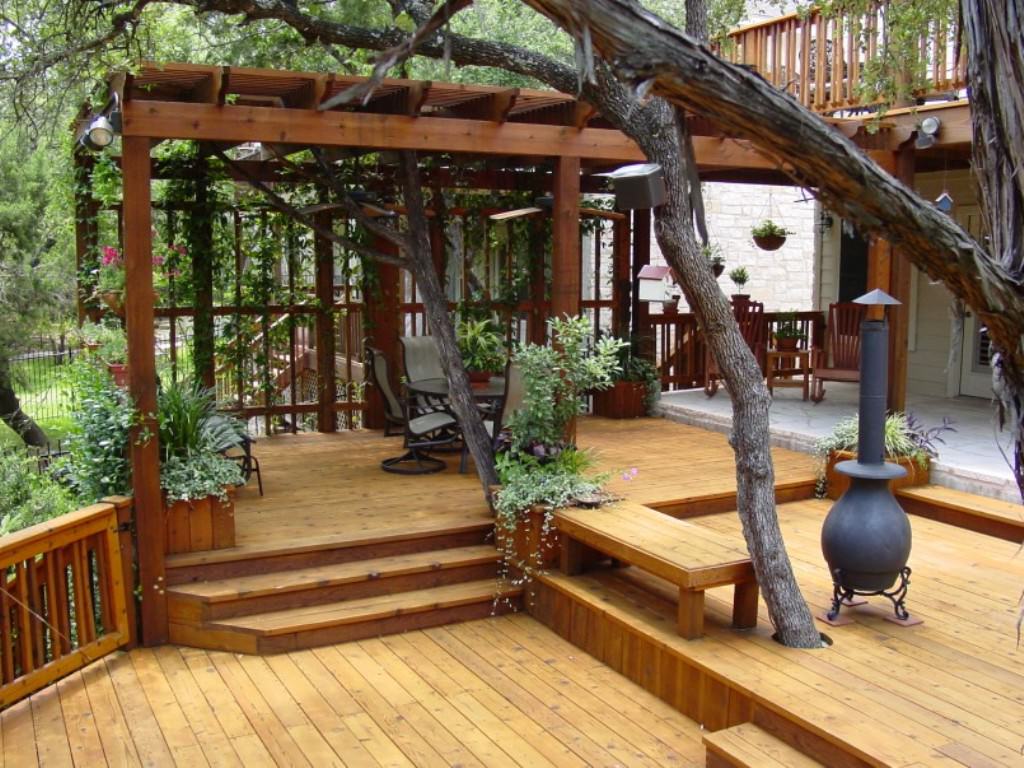 Image of: Backyard Decks And Covers