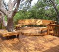Backyard Decks Around Trees