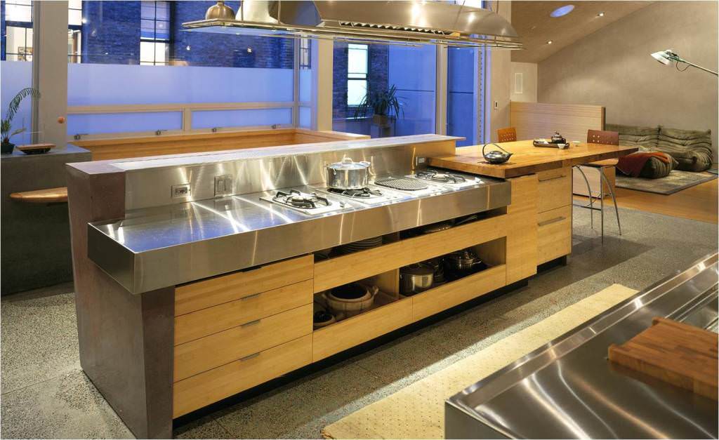 Image of: Bamboo Cabinets Kitchen