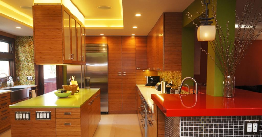 Image of: Bamboo Kitchen Cabinets Plans