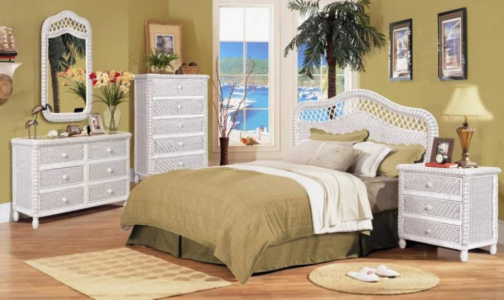Image of: Bamboo Wicker Bedroom Furniture
