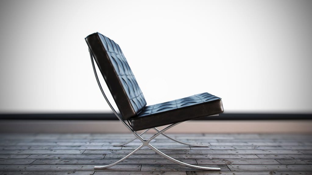 Image of: Barcelona Chair And Ottoman Reproduction