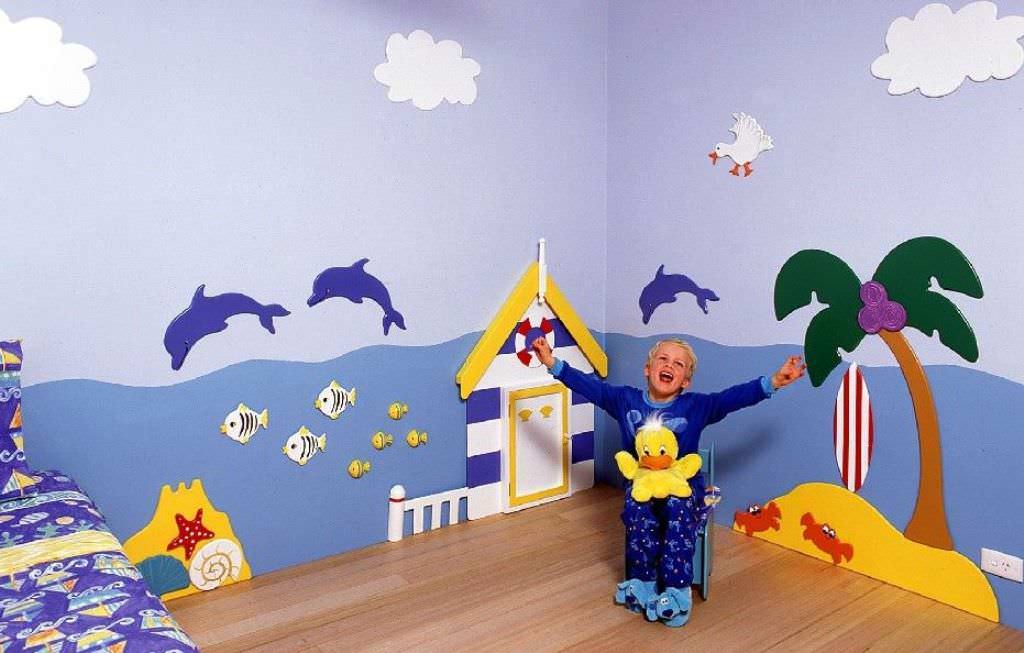 Image of: Beach Themed Bedrooms For Boys