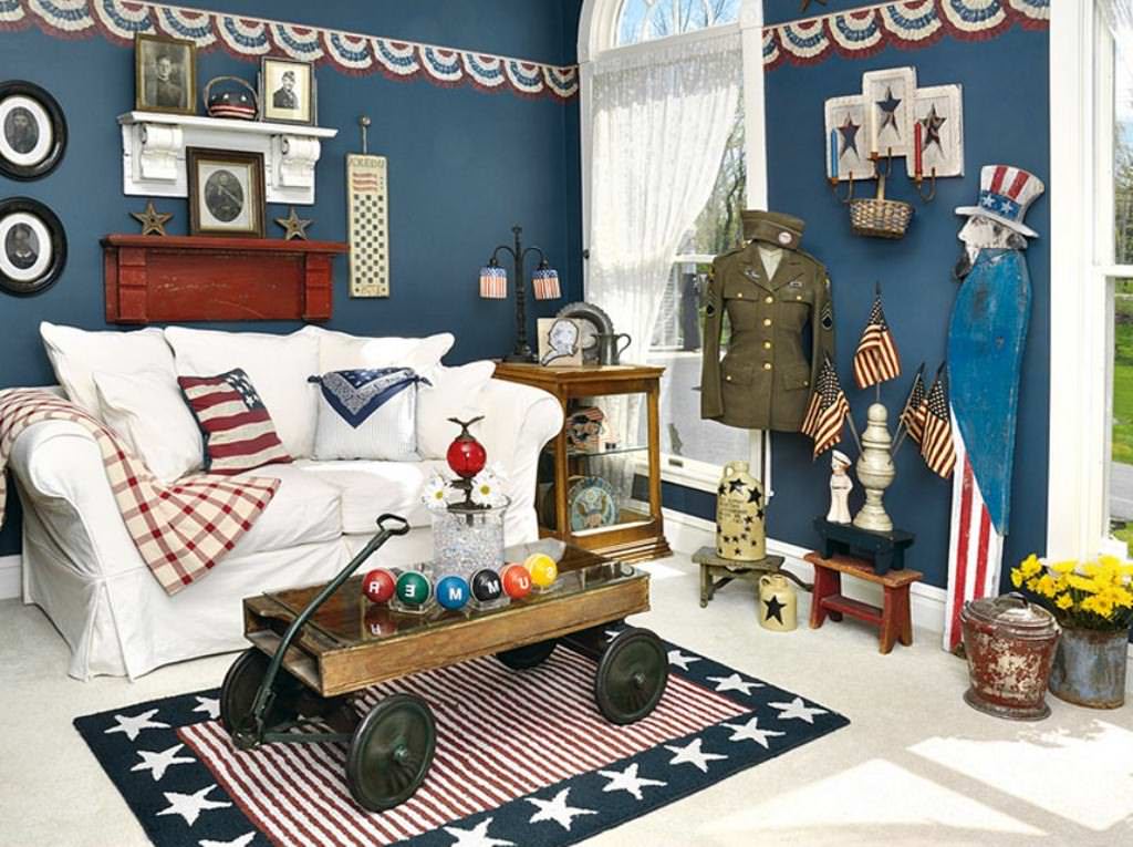 Image of: Beautiful Americana Home Decor Living Room Ideas