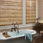 Beautiful Bamboo Window Shades Bath Room