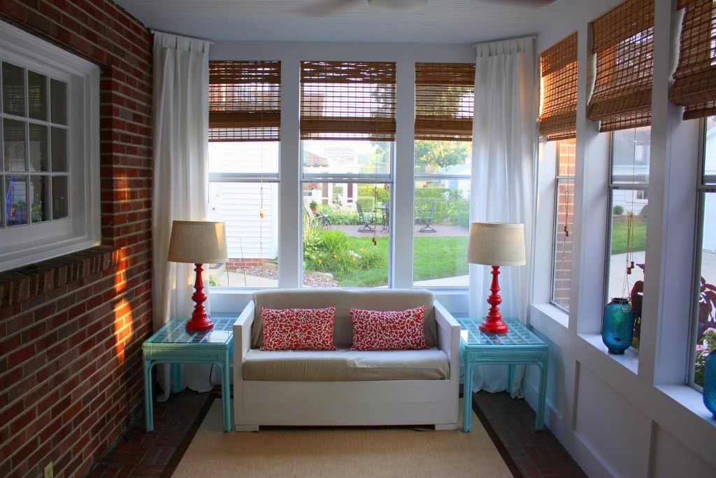 Image of: Beautiful Bamboo Window Shades For Small Place