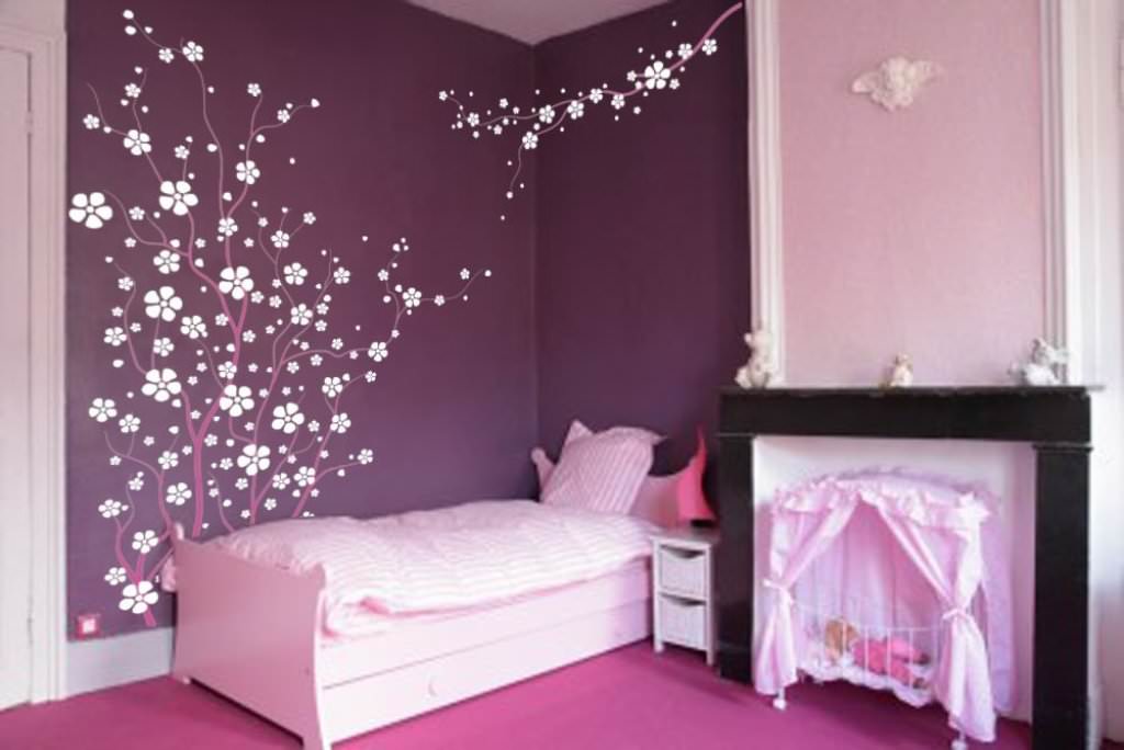 Image of: Beautiful Cherry Blossom Wall Decor Ideas