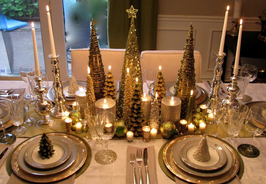 Image of: Beautiful Dining Room Centerpieces