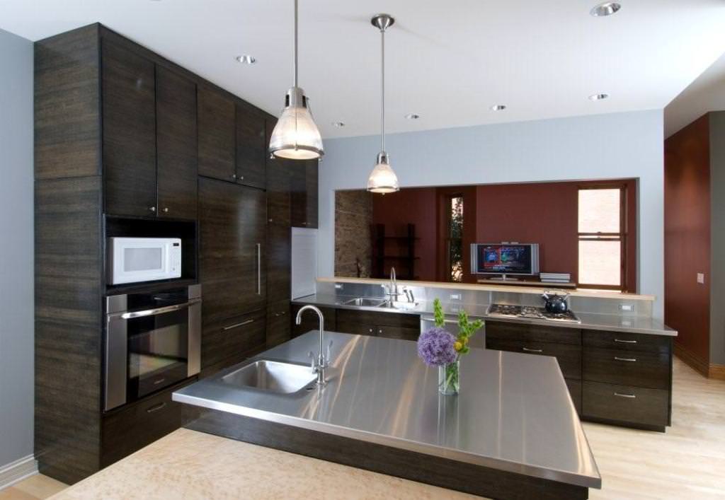 Image of: Black Cabinets In Kitchen Pictures