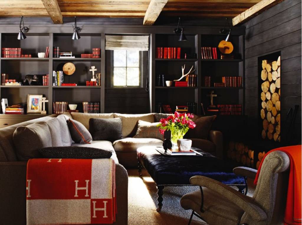 Image of: Black Color Americana Home Decor Living Room Ideas