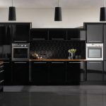Black High Gloss Kitchen Cabinets