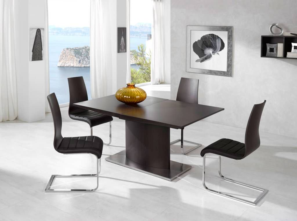 Image of: Black Modern Dining Room Sets