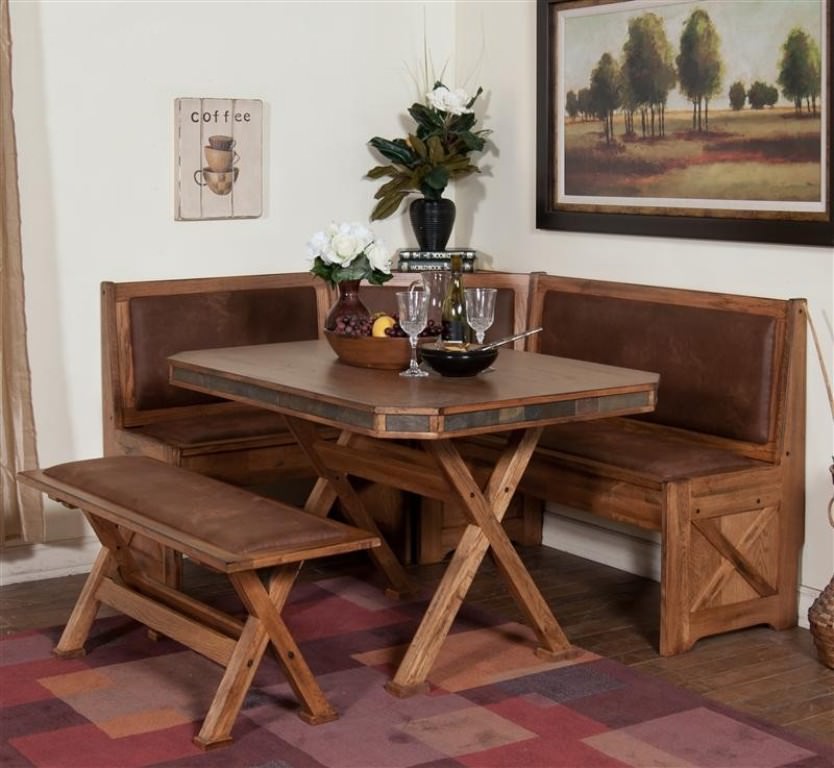 Image of: Breakfast Nook Table Bench