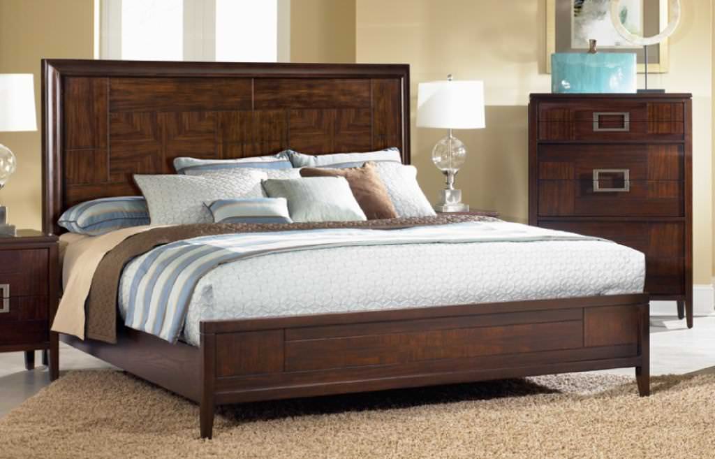 Image of: Cal King Bed Frame Wood
