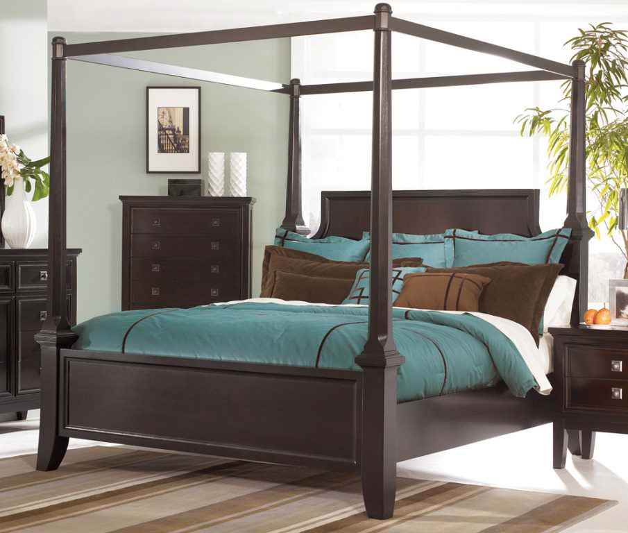 Image of: California King Bed Frame Canopy