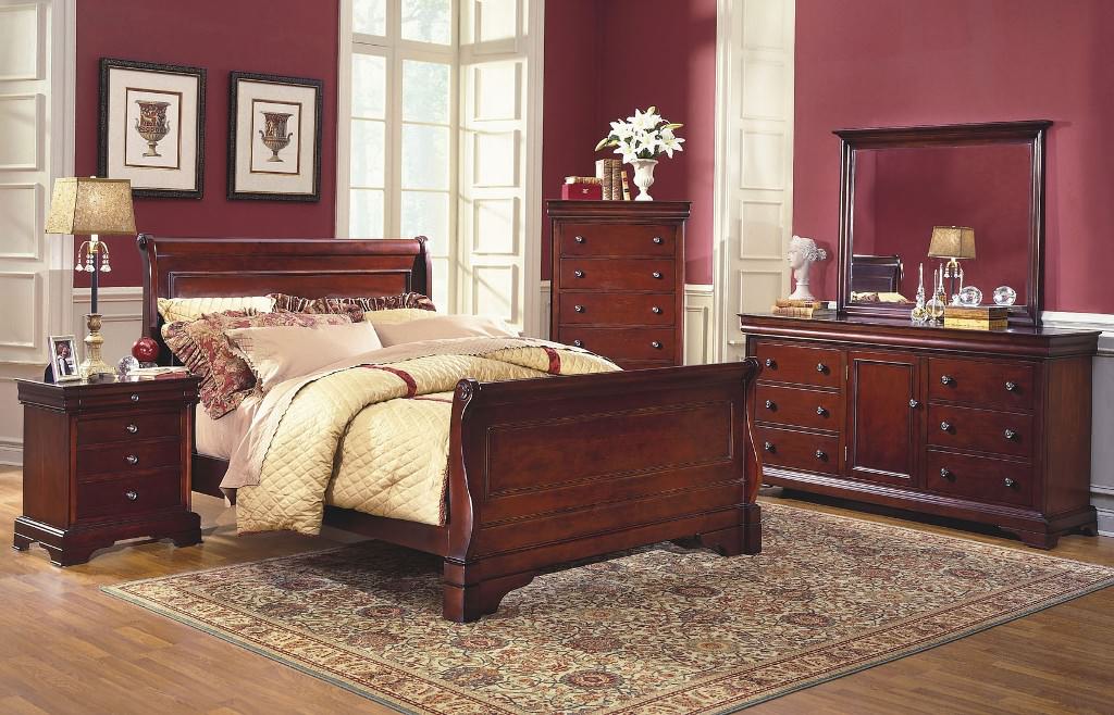 Image of: California King Bedroom Sets Cherry