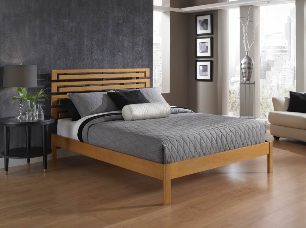 Image of: California King Platform Bed With Headboard