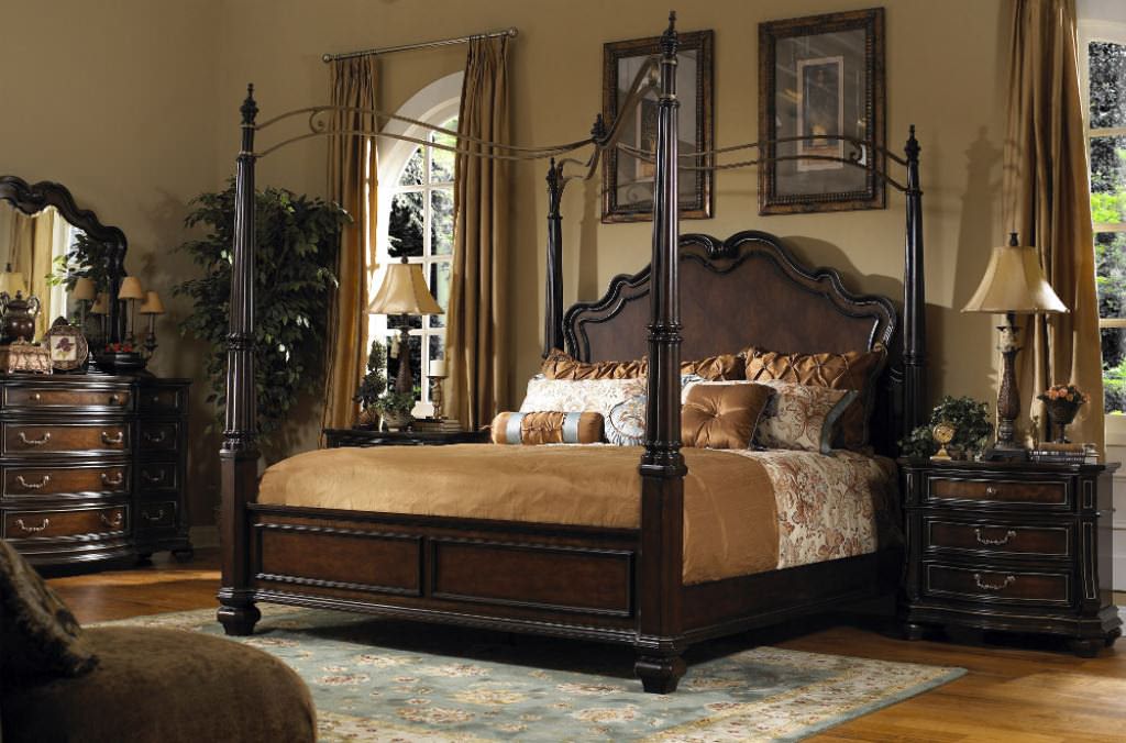 Image of: Canopy Bedroom Sets Queen