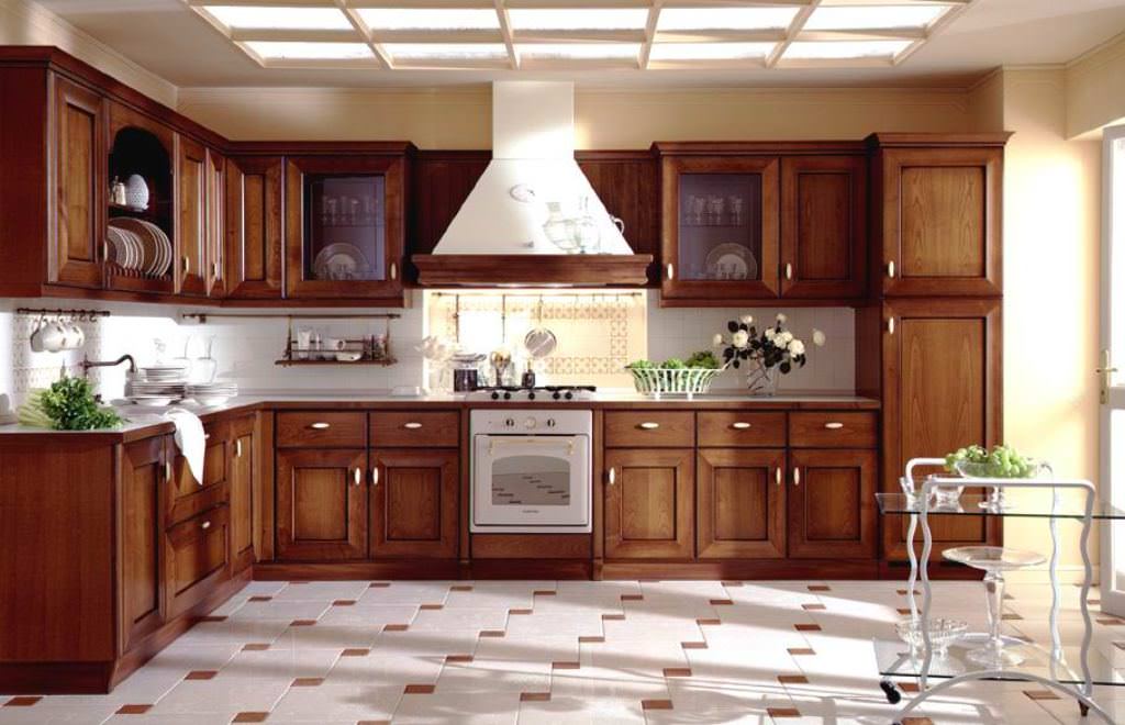 Image of: Cheap Solid Wood Kitchen Cabinets