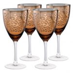 Cheetah Prints Decorative Wine Glasses