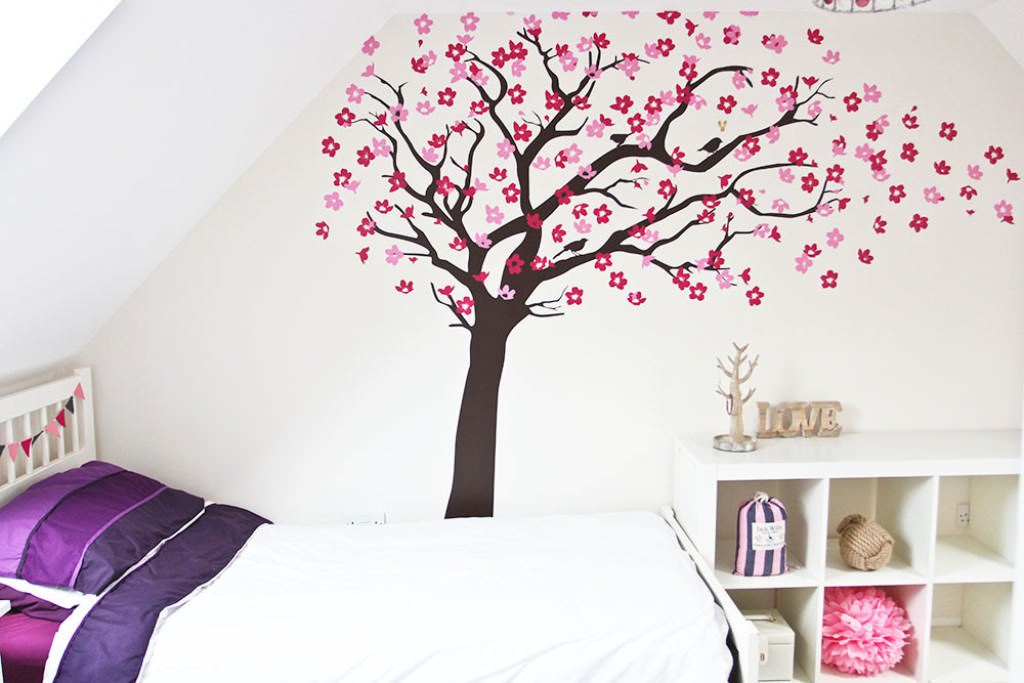 Image of: Cherry Blossom Wall Decor Designs