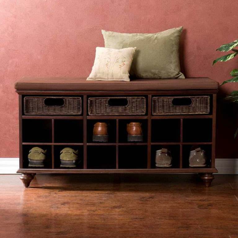 Image of: Coat And Shoe Storage Bench