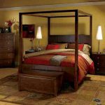 Contemporary King Size Canopy Bed