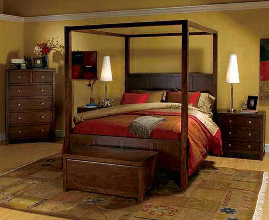 Image of: Contemporary King Size Canopy Bed