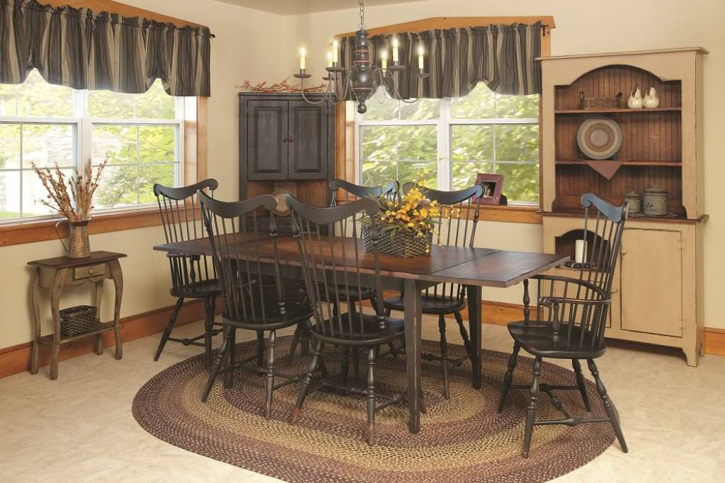 Image of: Country Primitive Dining Room Decor Ideas