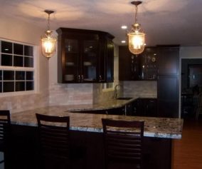 Dark Granite Countertops Kitchen Cabinets