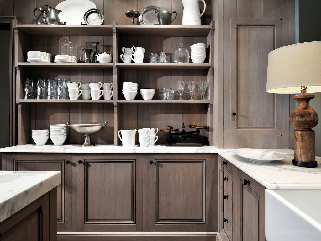 Image of: Dark Grey Kitchen Cabinets