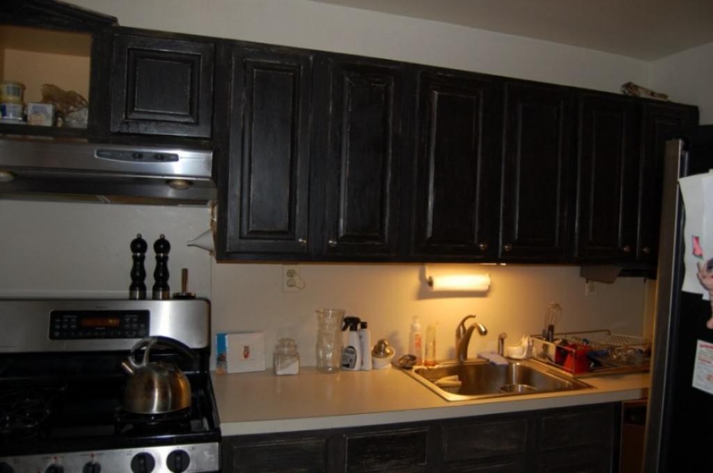Image of: Dark Kitchen Cabinets 2014