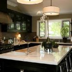 Dark Kitchen Cabinets Wall Color
