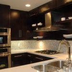 Dark Kitchen Cabinets Wall Color 2014