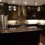 Dark Kitchen Cabinets With Light Granite