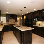 Dark Kitchen Cabinets With White Countertops