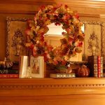 Decorating Fireplace Mantels Ideas With Flowers Wreaths