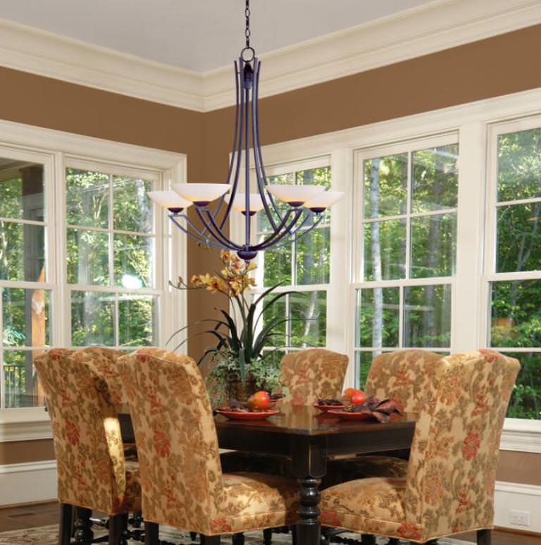 Image of: Dining Room Light Fixture Height Above Table