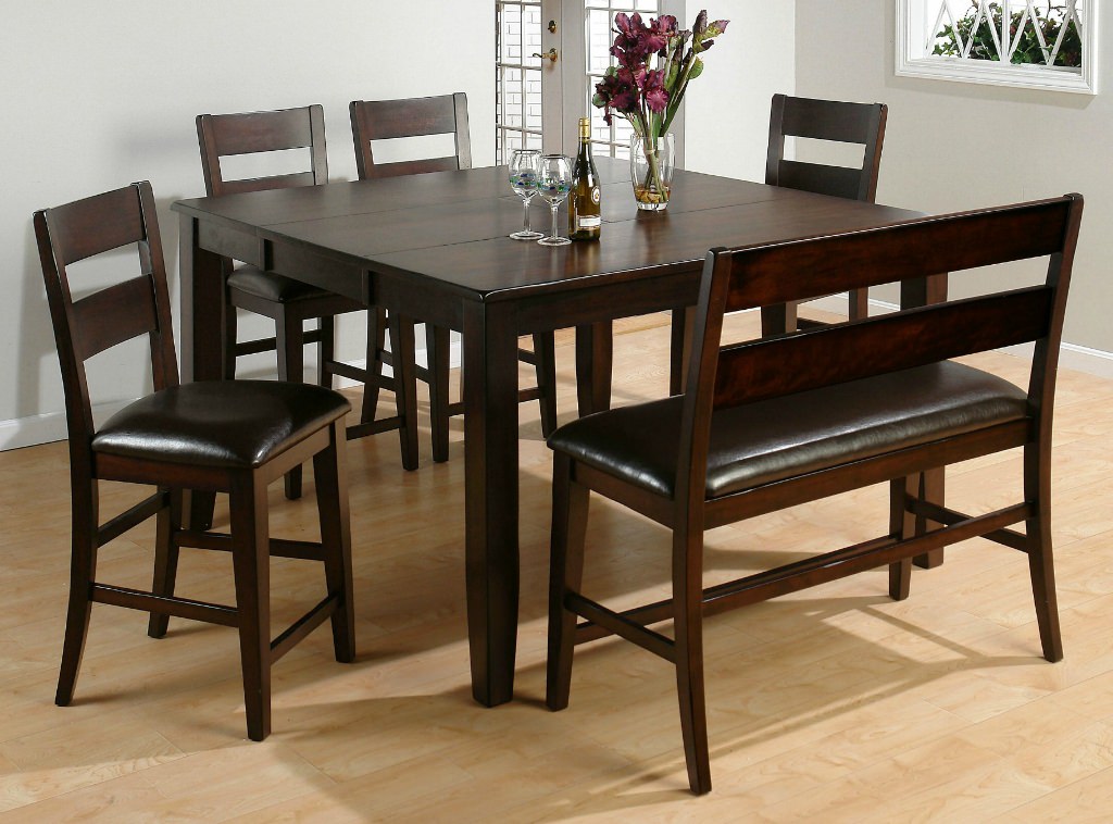 Image of: Dining Room Table With Bench Seat